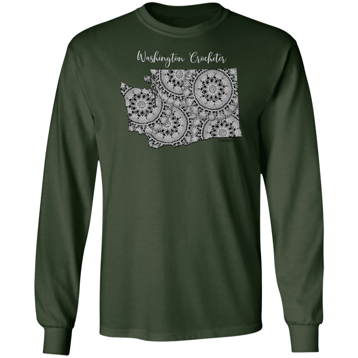Washington Crocheter LS Ultra Cotton T-Shirt