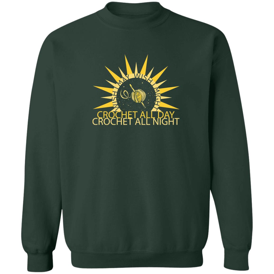 Wish I May Crochet Sweatshirt