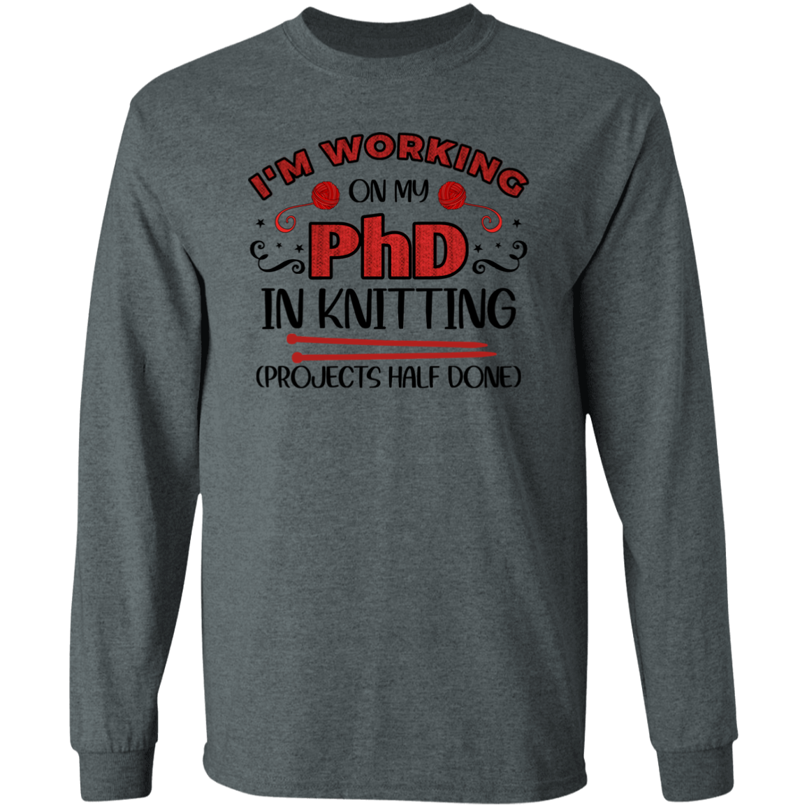 PhD in Knitting LS Ultra Cotton T-Shirt