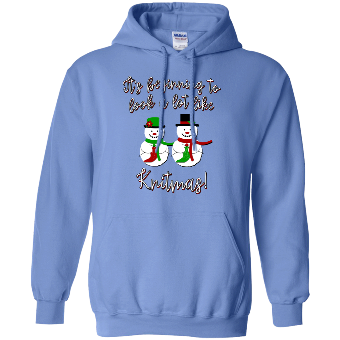 Knitmas Snow Couple Pullover Hoodie
