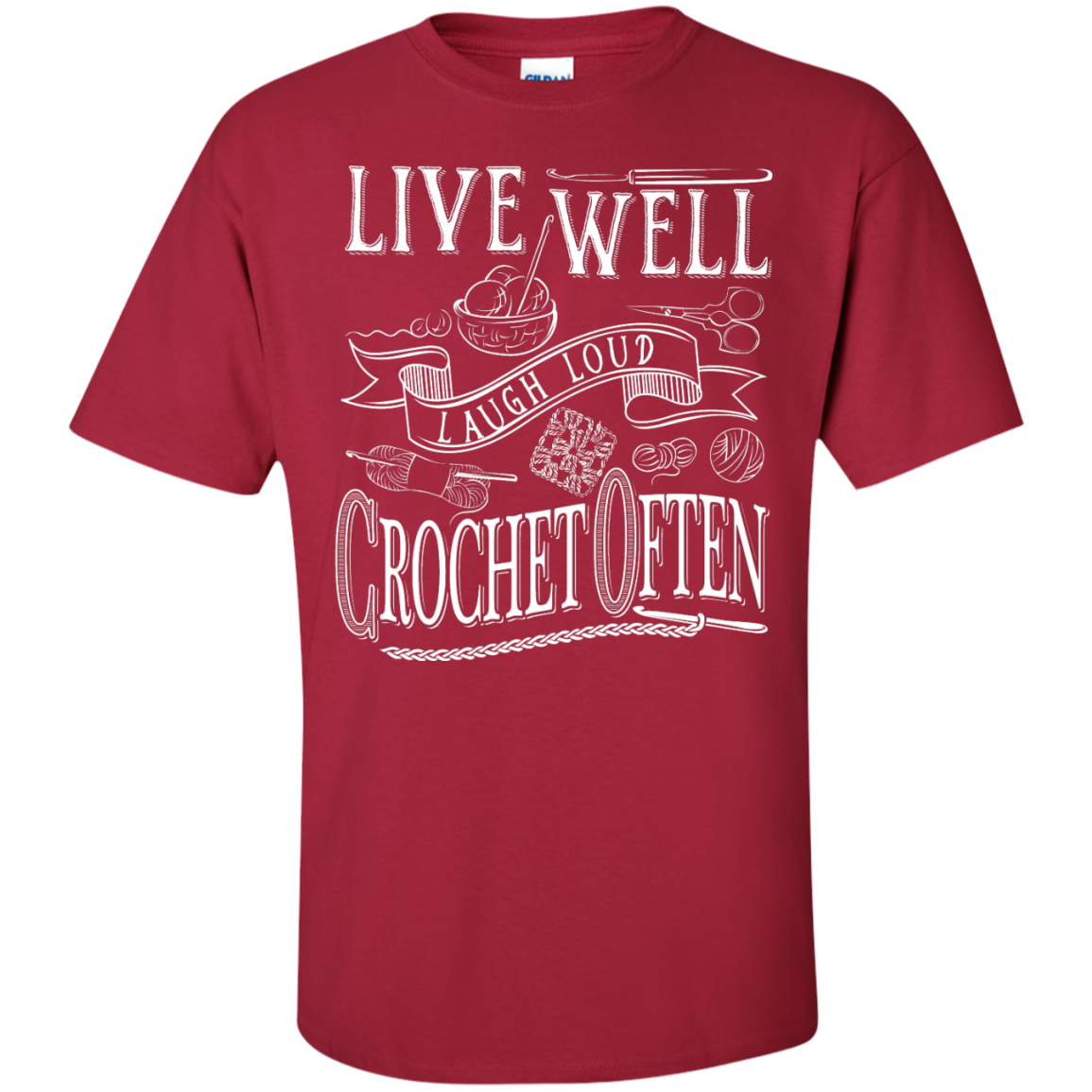 Crochet Often Custom Ultra Cotton T-Shirt - Crafter4Life - 5