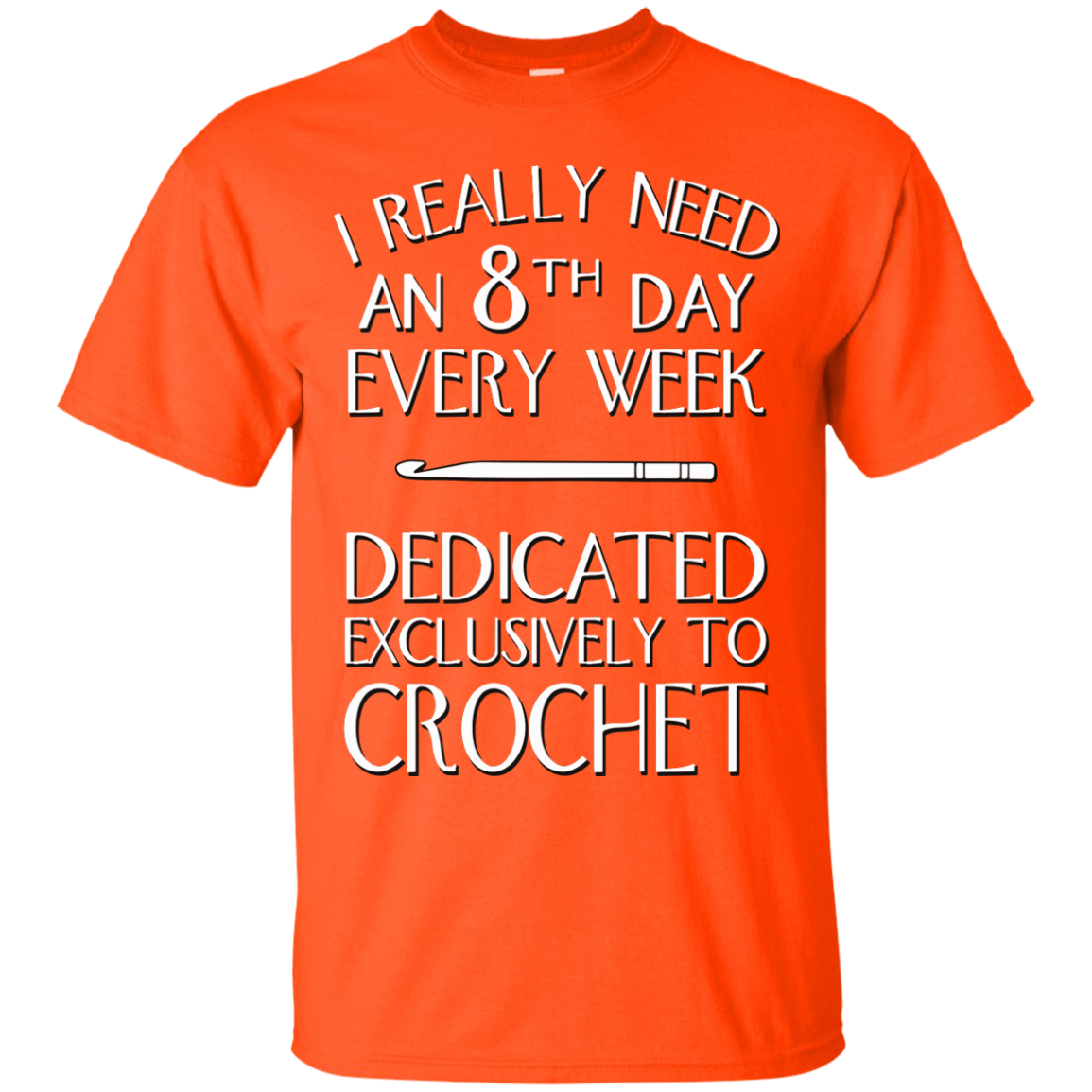 8th Day Crochet Custom Ultra Cotton T-Shirt - Crafter4Life - 4
