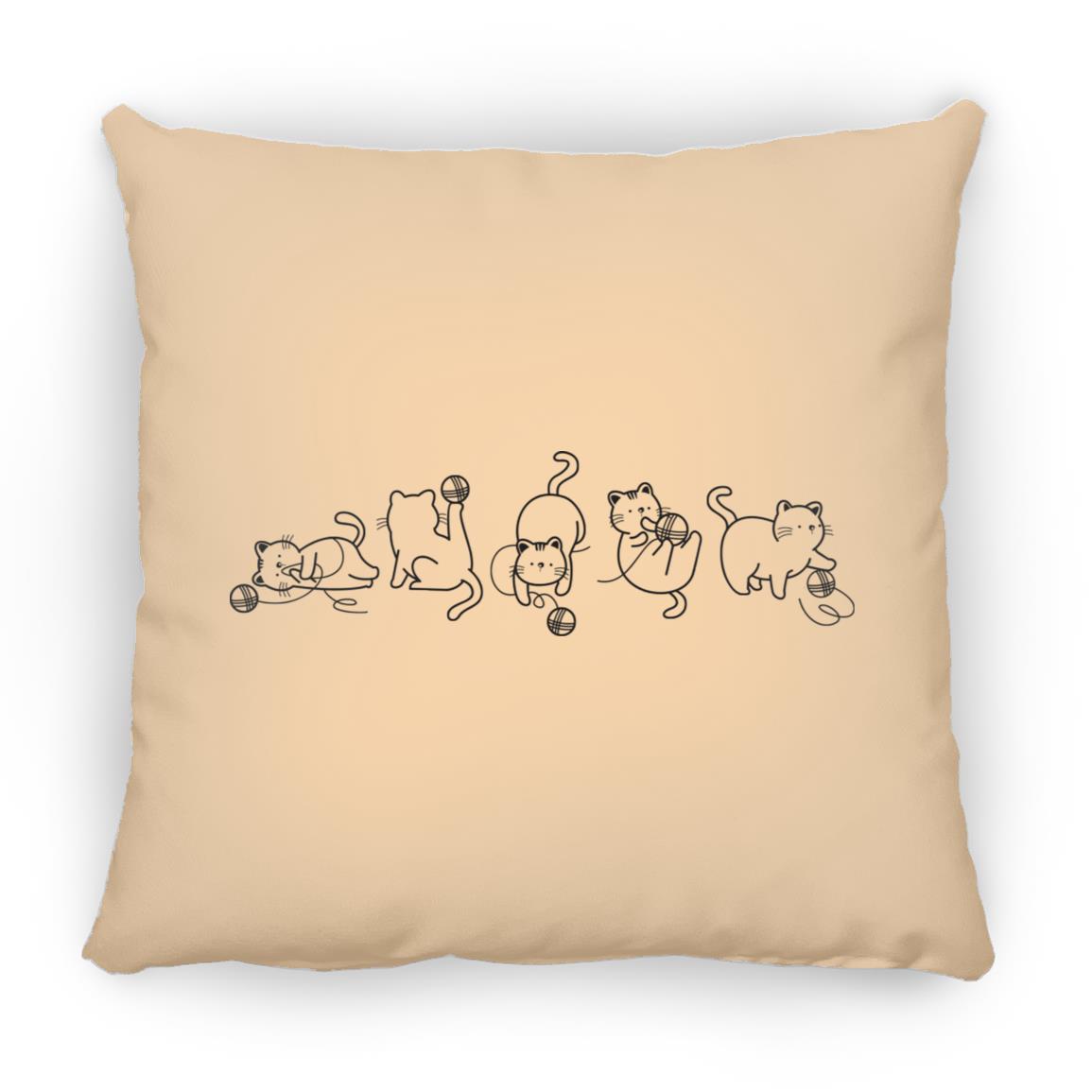 Cats & Yarn Pillows