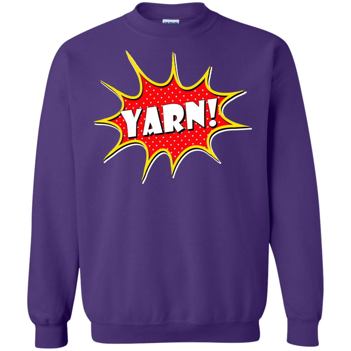 Yarn! Comic Starburst Crewneck Pullover Sweatshirt