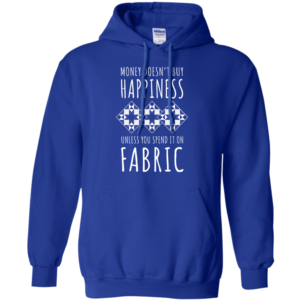 Money Doesn't Buy Happiness (Fabric) Pullover Hoodie
