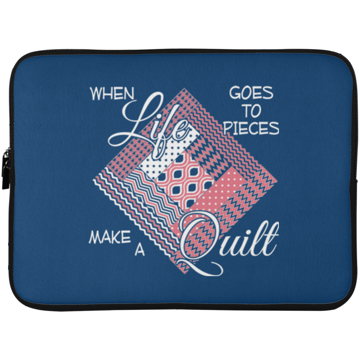 Make a Quilt (pink) Laptop Sleeves