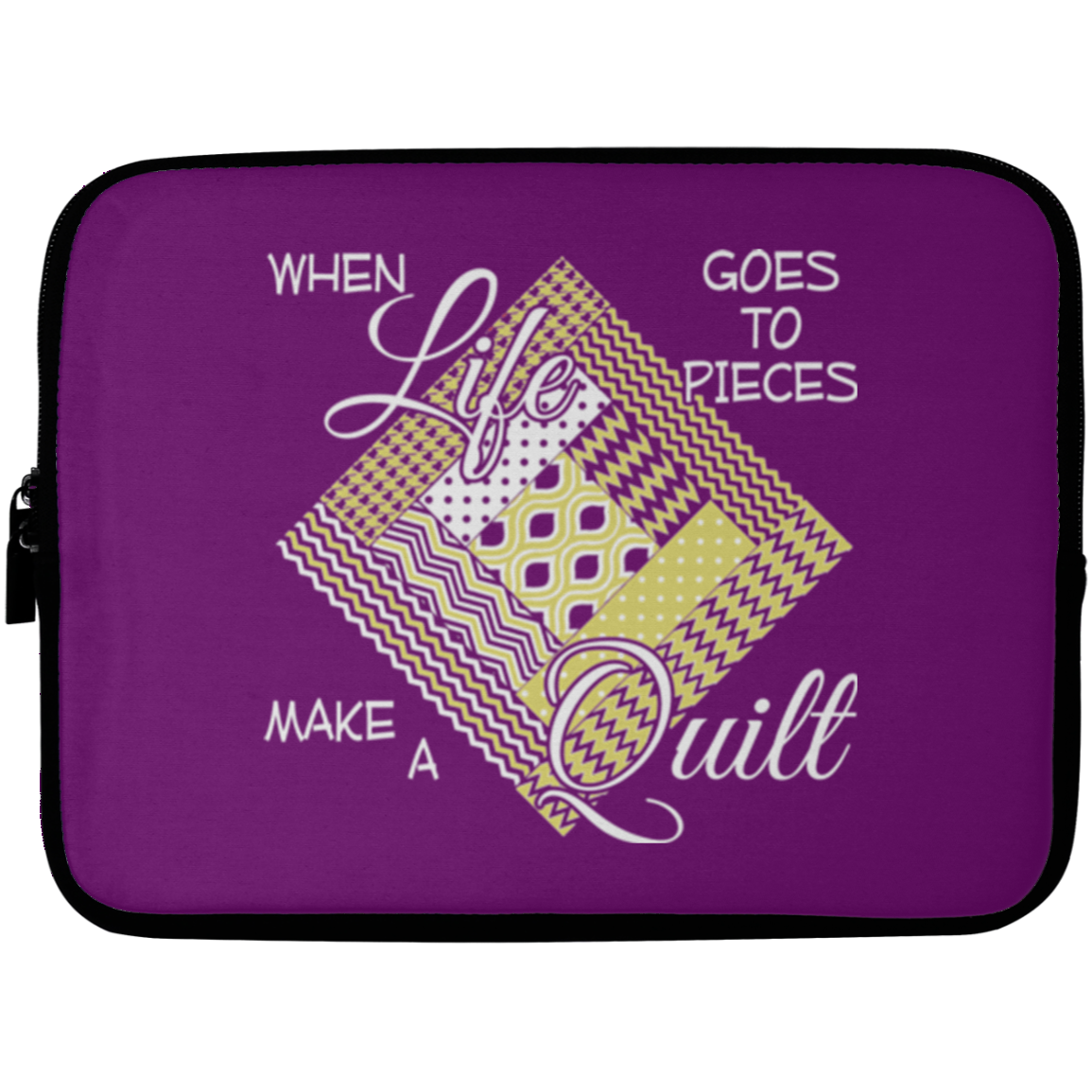 Make a Quilt (yellow) Laptop Sleeves