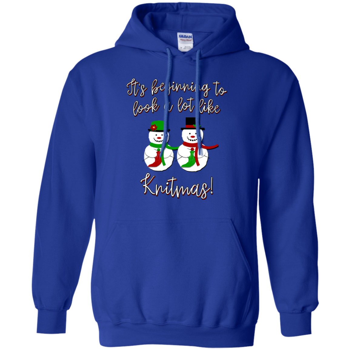 Knitmas Snow Couple Pullover Hoodie