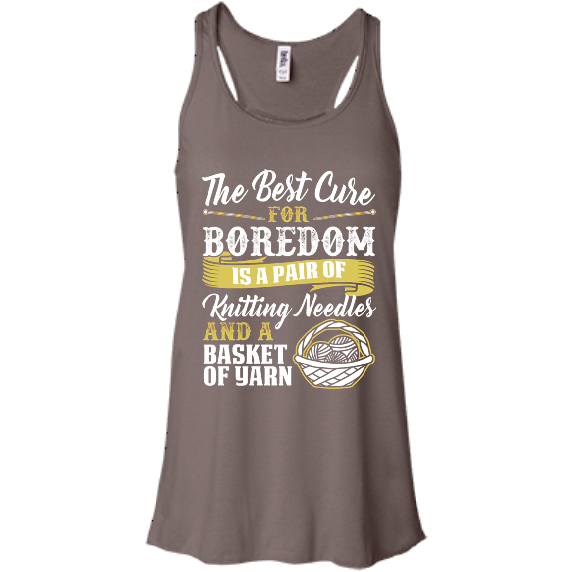 The Best Cure for Boredom is Knitting Flowy Racerback Tank