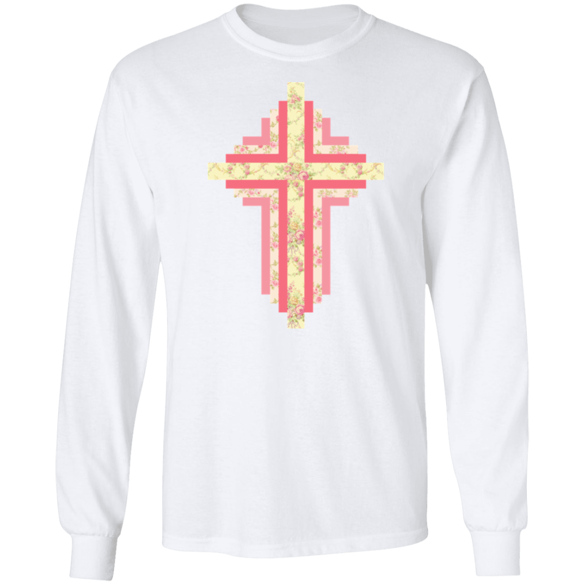 Patchwork Cross LS Ultra Cotton T-Shirt