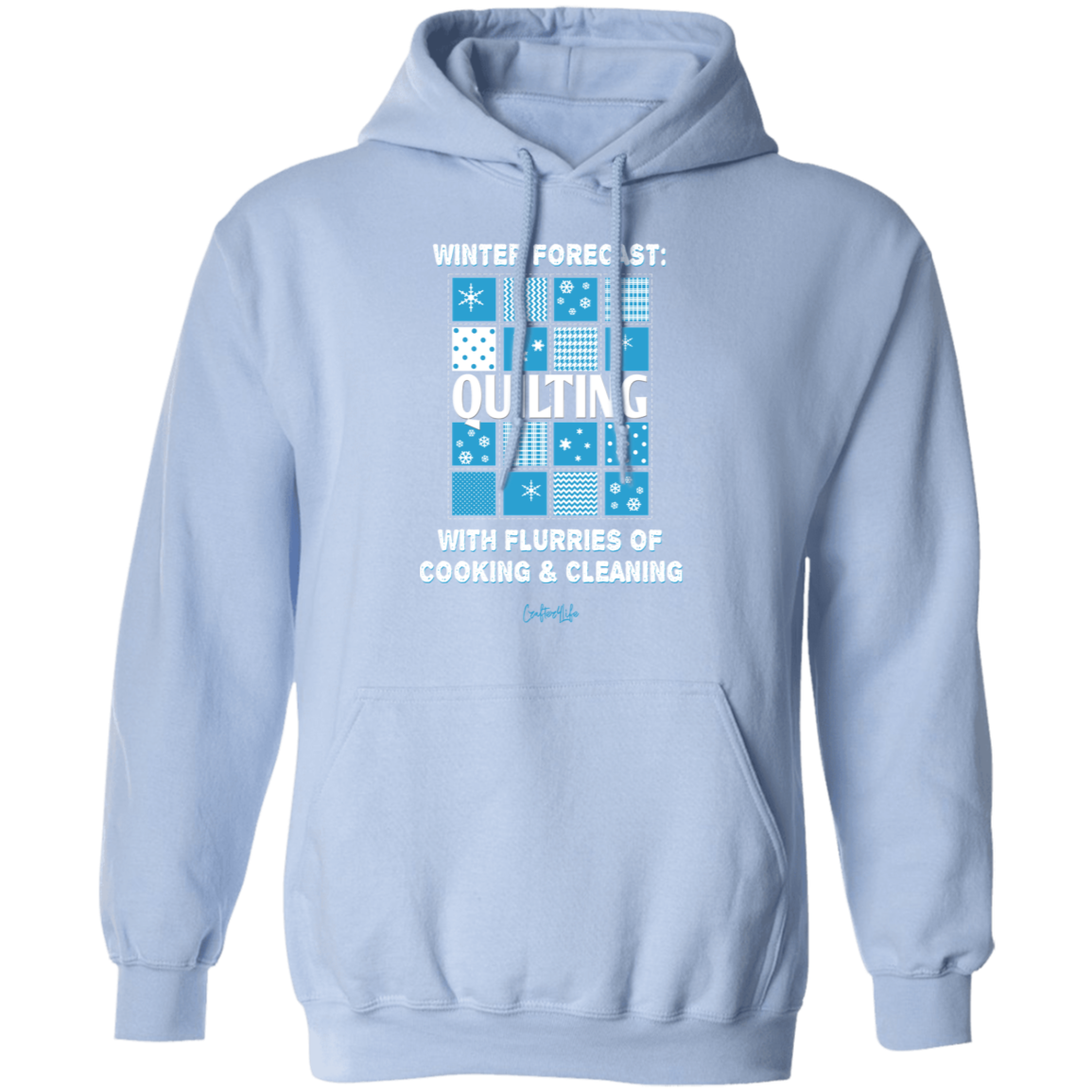 Winter Forecast Quilting Flurries Pullover Hoodie