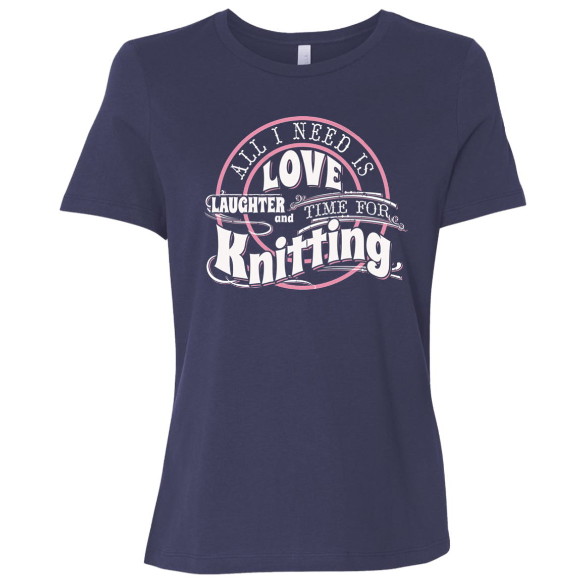 Time for Knitting Ladies Relaxed Jersey Short-Sleeve T-Shirt