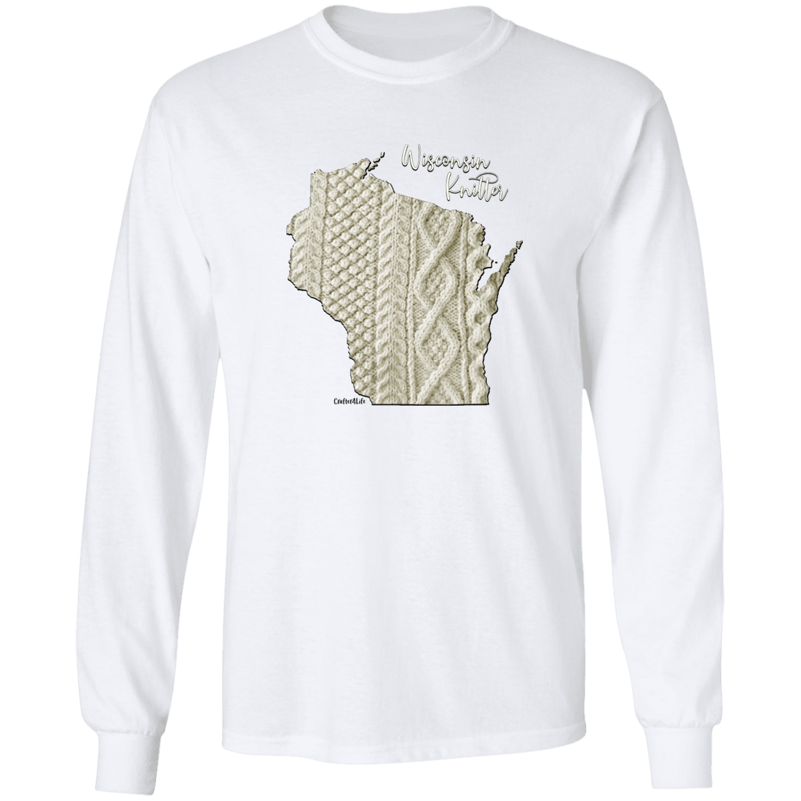 Wisconsin Knitter LS Ultra Cotton T-Shirt