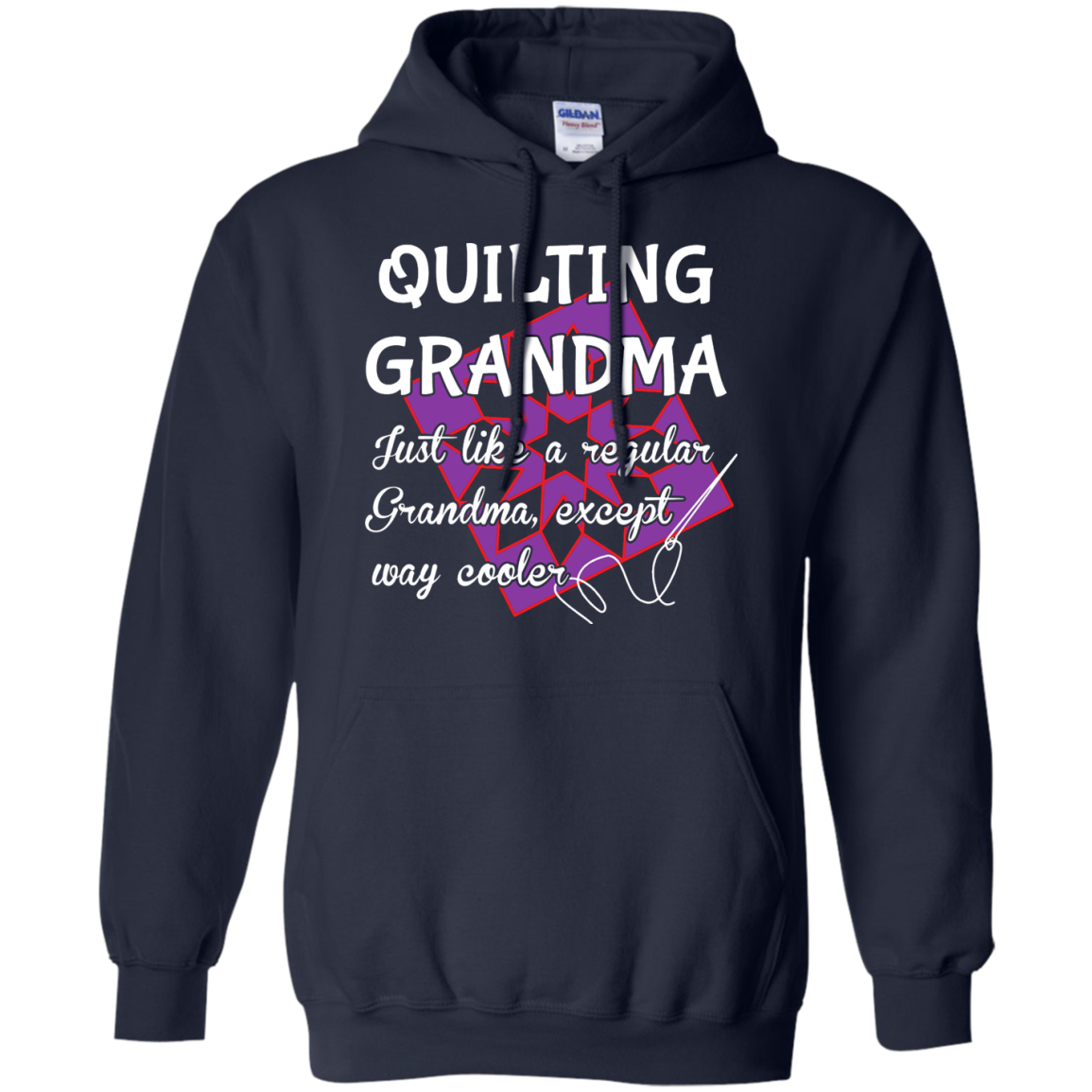 Quilting Grandma Pullover Hoodie