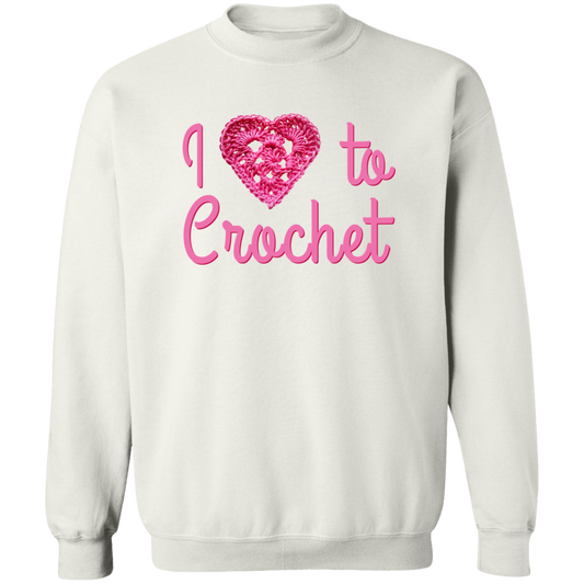 I Heart to Crochet Sweatshirt