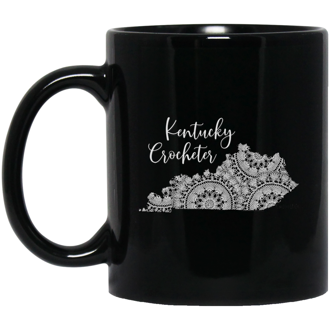 Kentucky Crocheter Black Mugs
