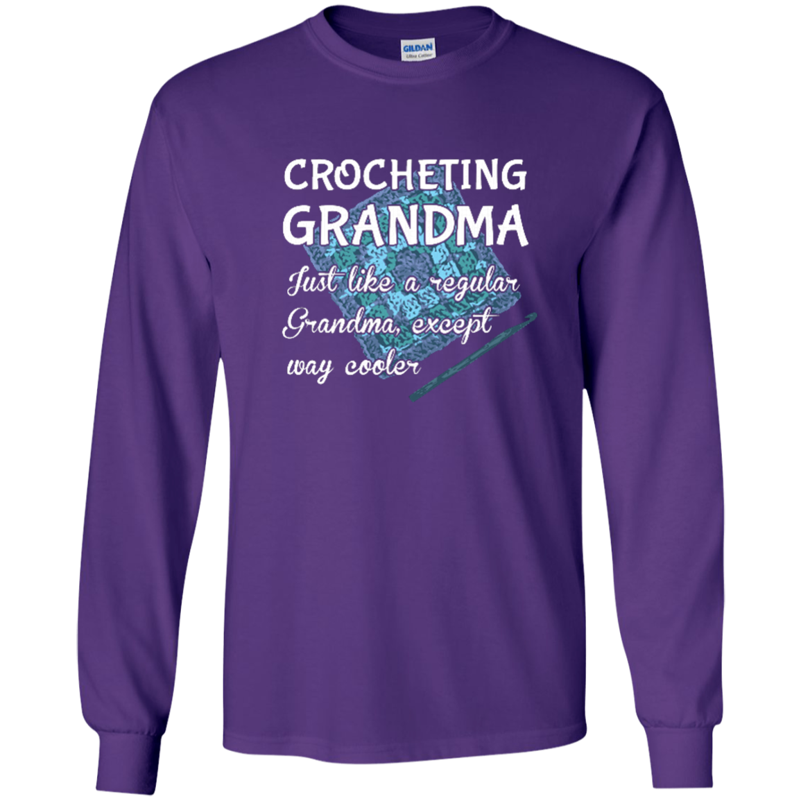 Crocheting Grandma LS Ultra Cotton T-Shirt