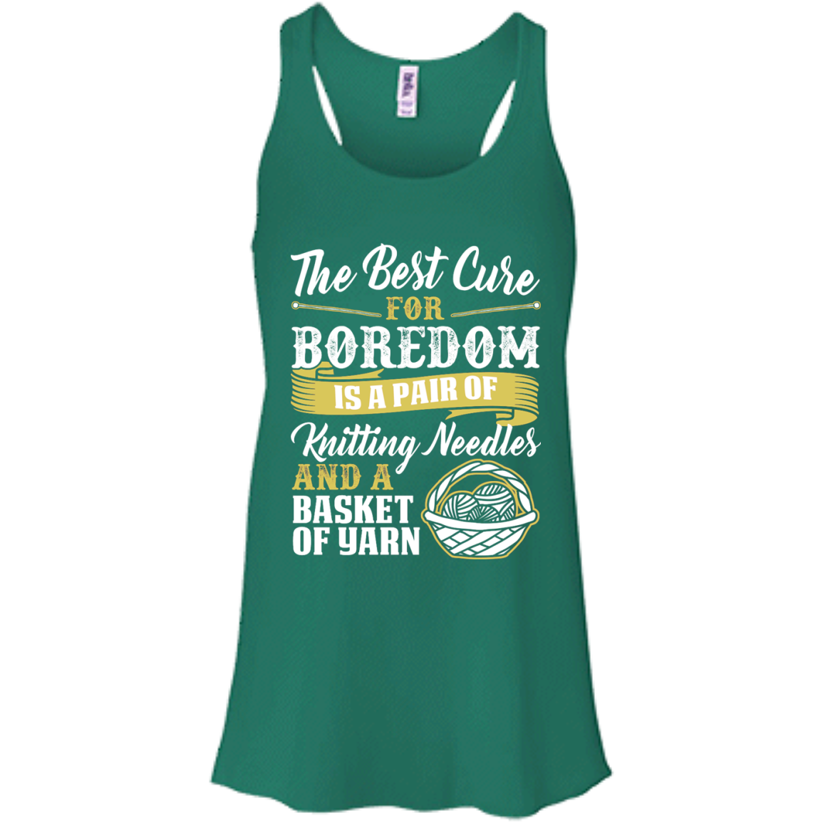 The Best Cure for Boredom is Knitting Flowy Racerback Tank