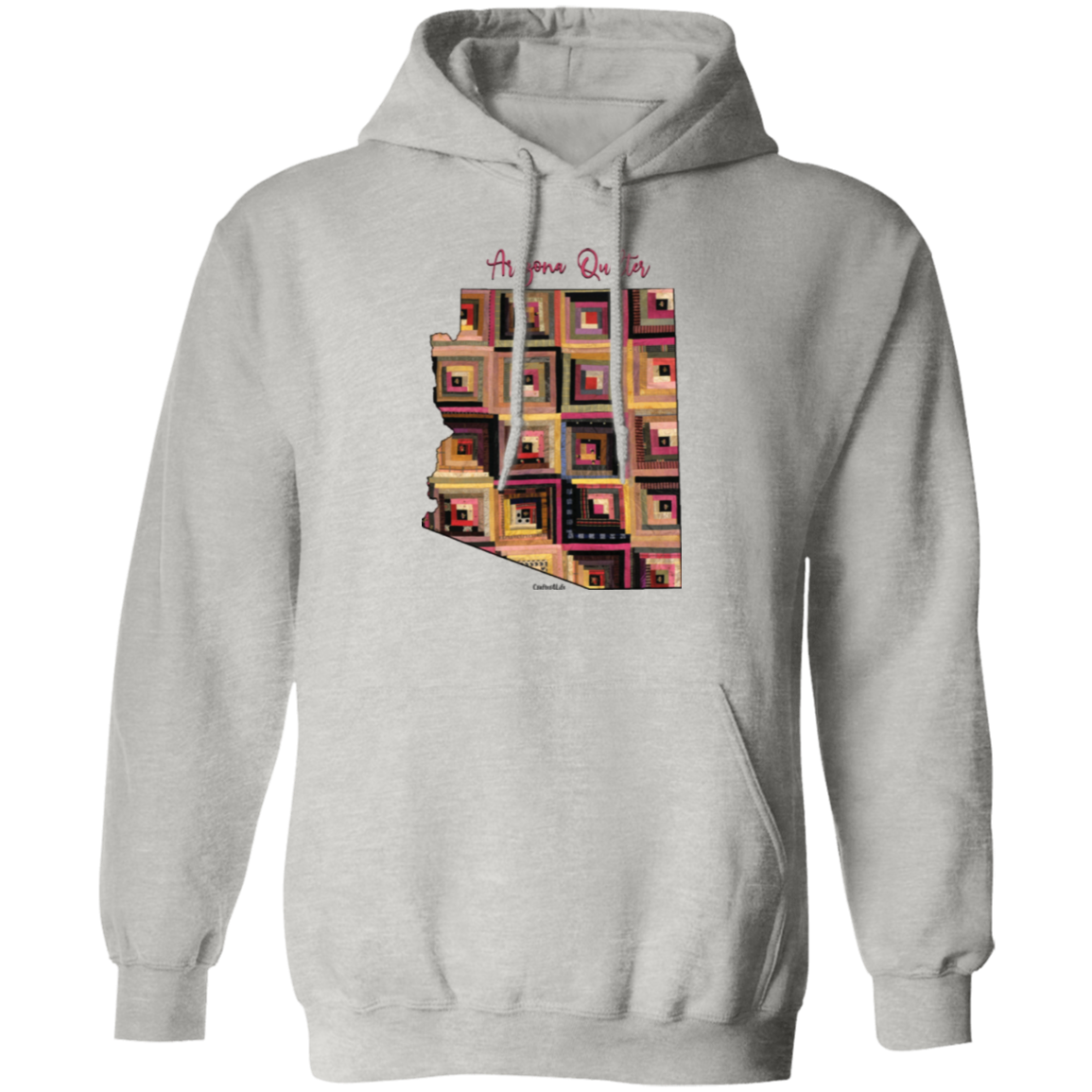 Arizona Quilter Pullover Hoodie, Gift for Quilting Friends and Family