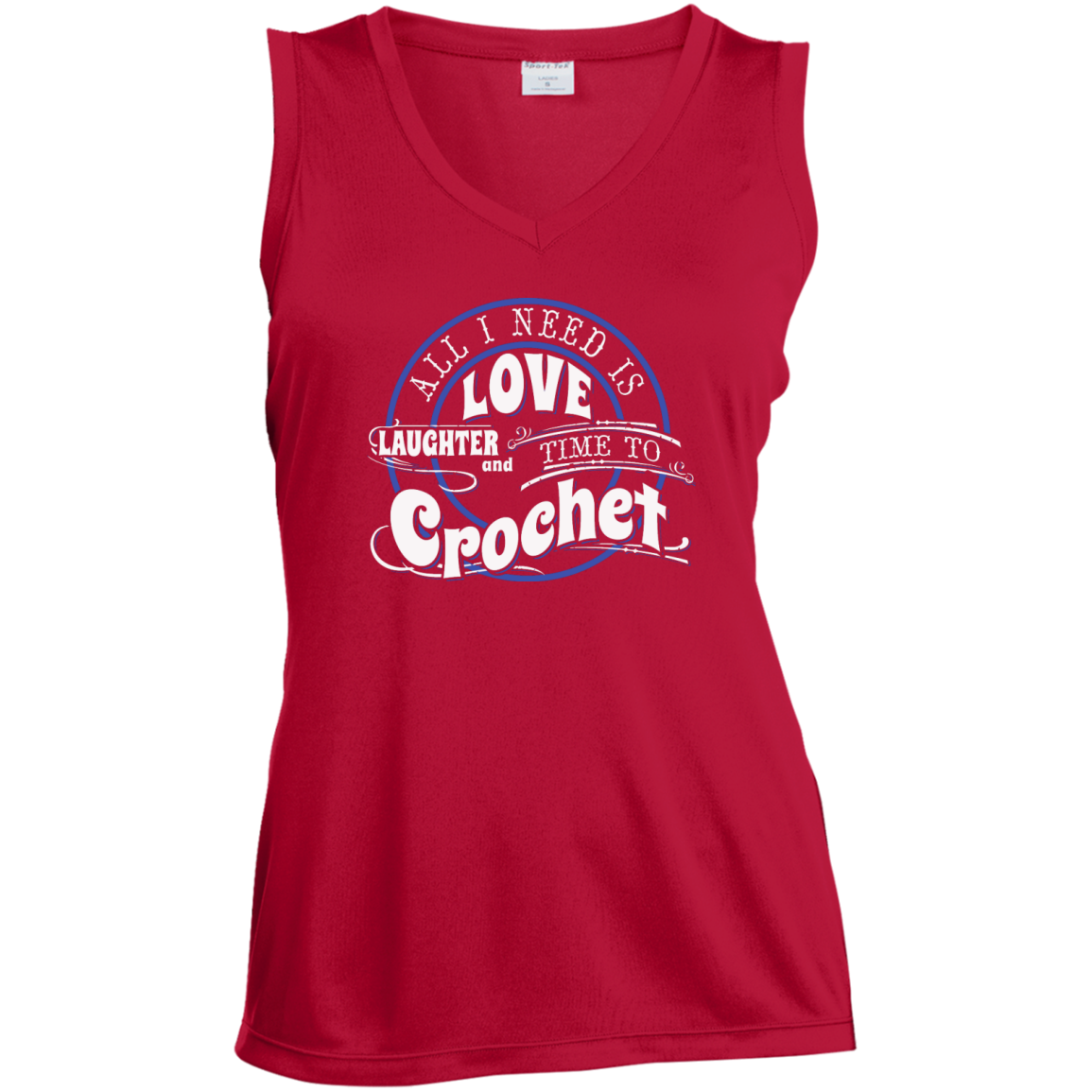 Time to Crochet Ladies Sleeveless V-Neck - Crafter4Life - 5