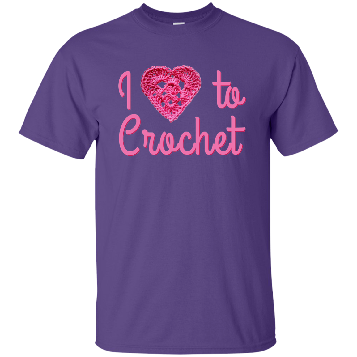 I Heart to Crochet Ultra Cotton T-Shirt
