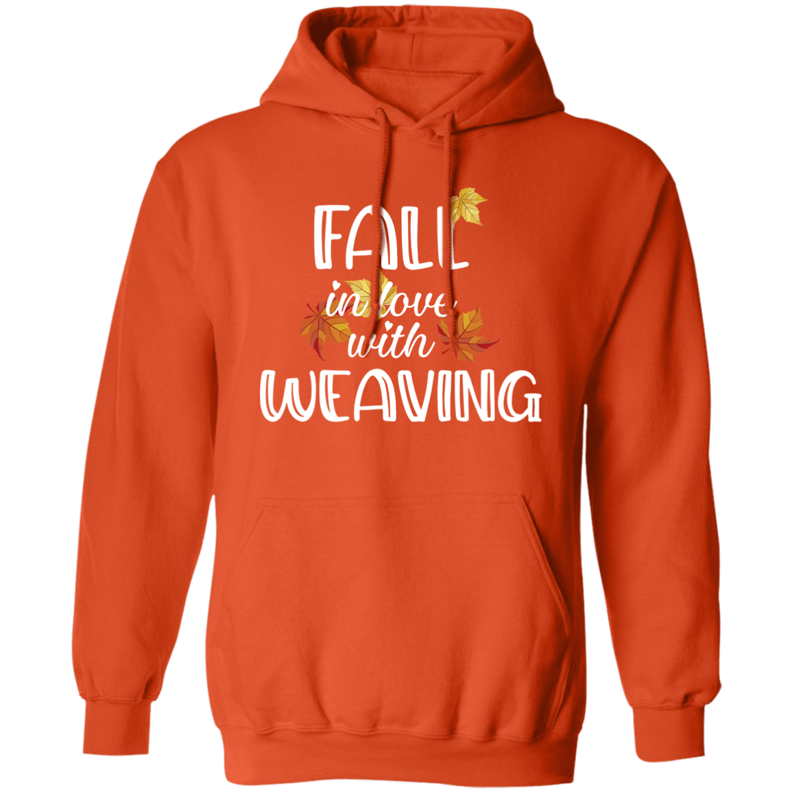 Fall in Love with Weaving Pullover Hoodie