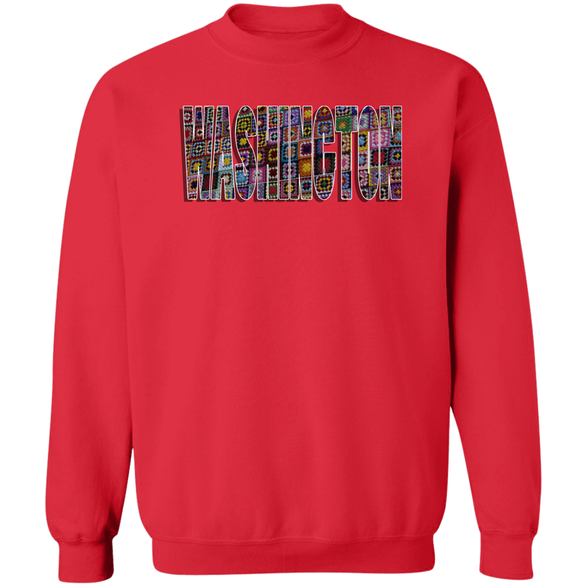 Washington Crochet Crewneck Pullover Sweatshirt