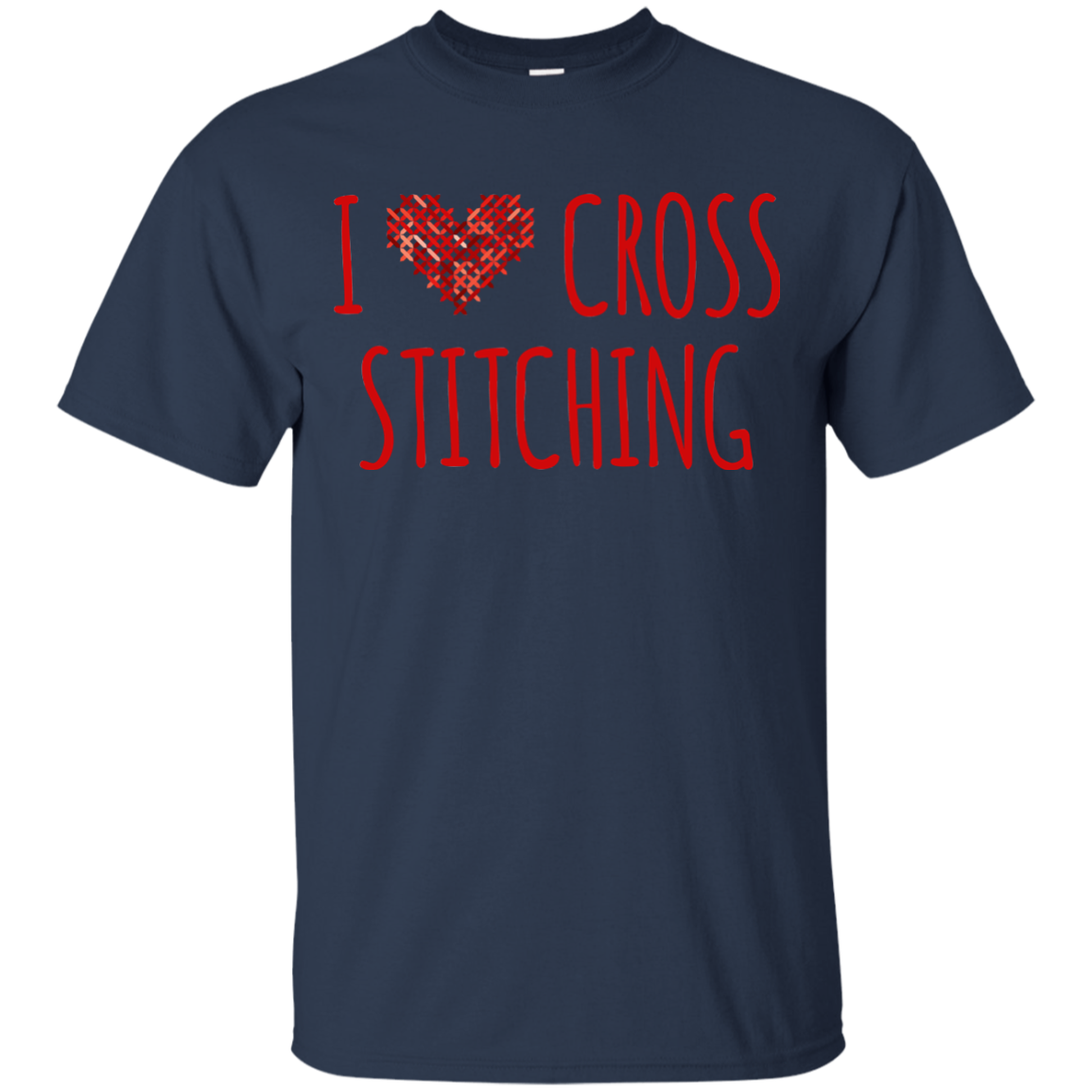 I Heart Cross Stitching Ultra Cotton T-Shirt