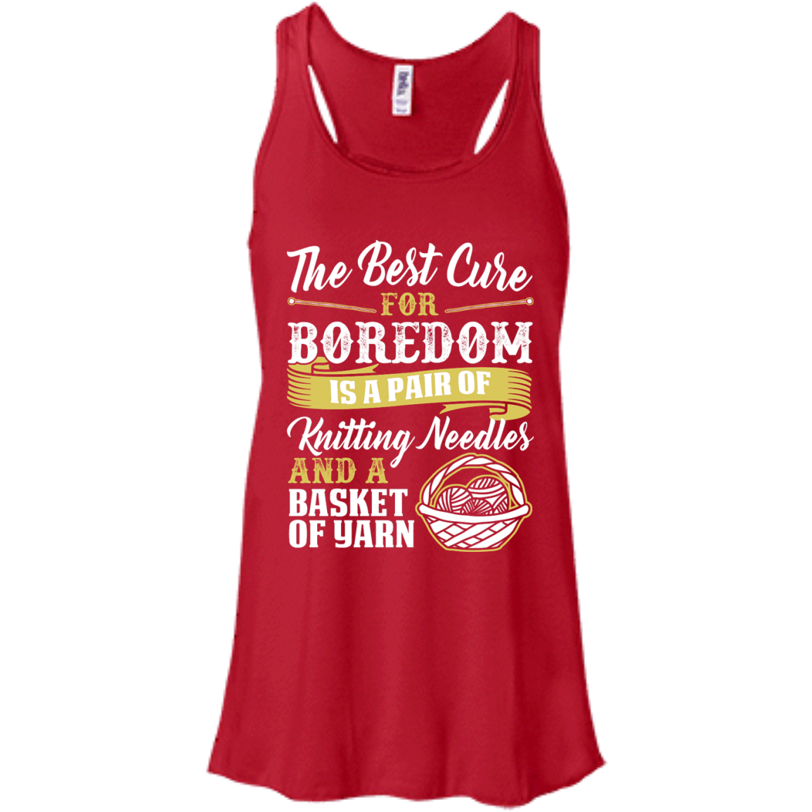 The Best Cure for Boredom is Knitting Flowy Racerback Tank