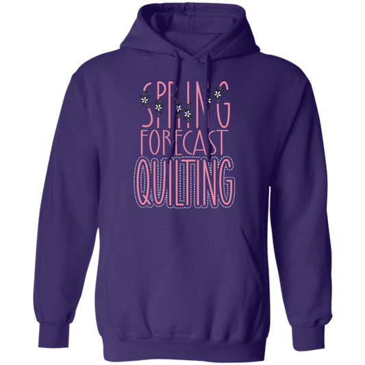 Spring Forecast Quilting Pullover Hoodie