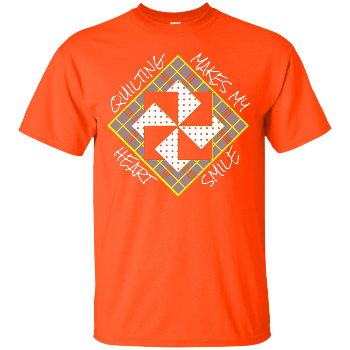 Quilting Makes My Heart Smile Custom Ultra Cotton T-Shirt
