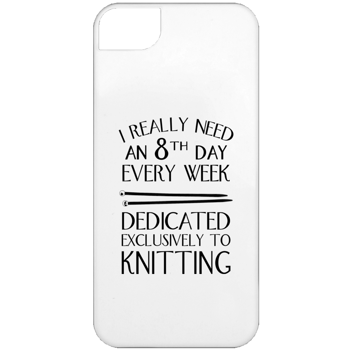 8th Day For Knitting iPhone Cases