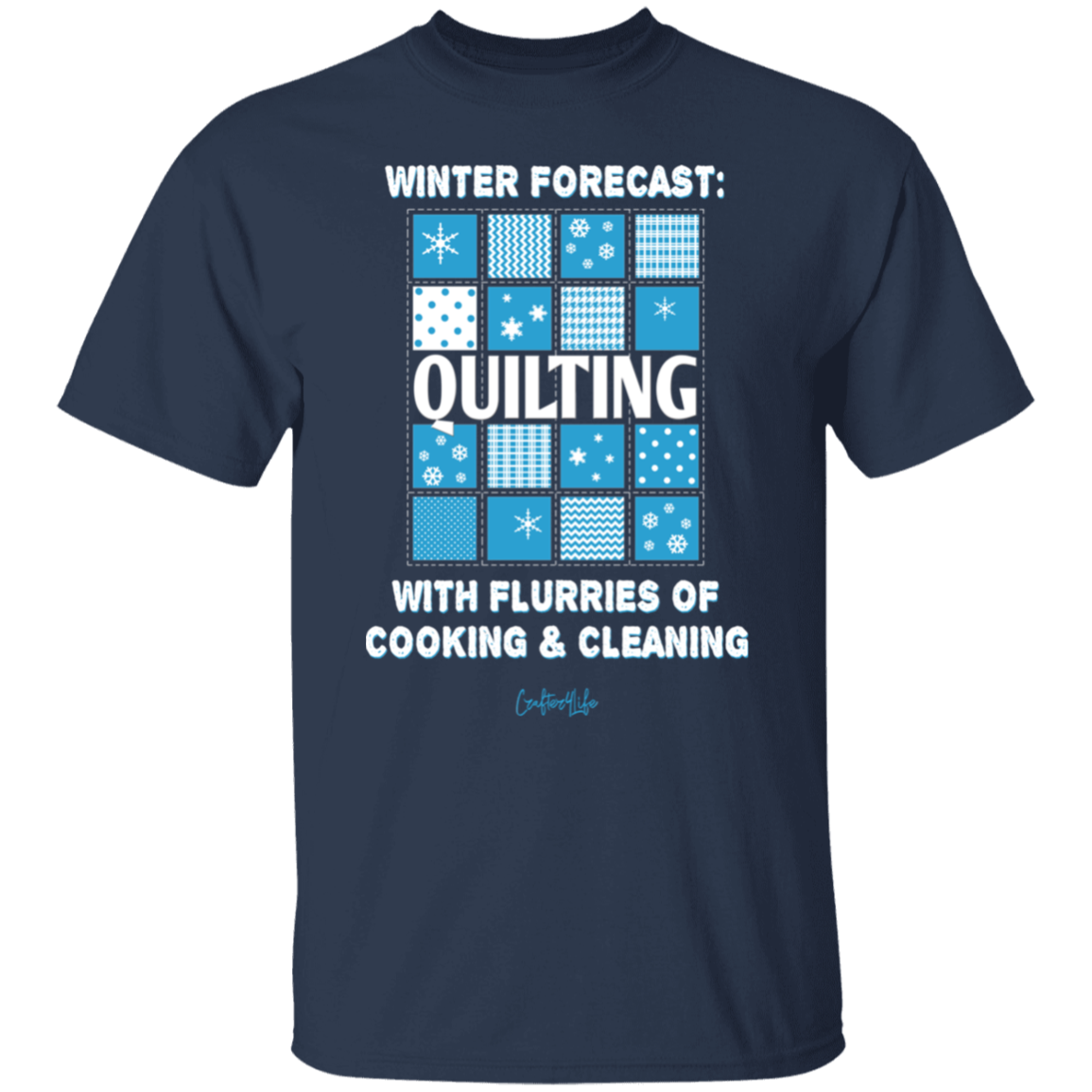 Winter Forecast Quilting Flurries T-Shirt