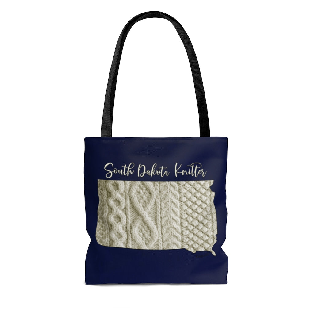 South Dakota Knitter Cloth Tote Bag