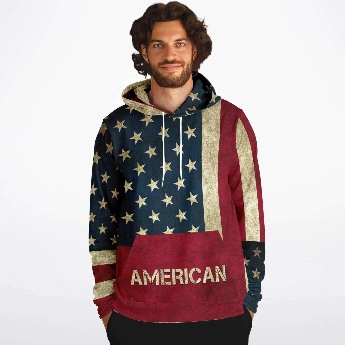 American Flag and Eagle Hoodie