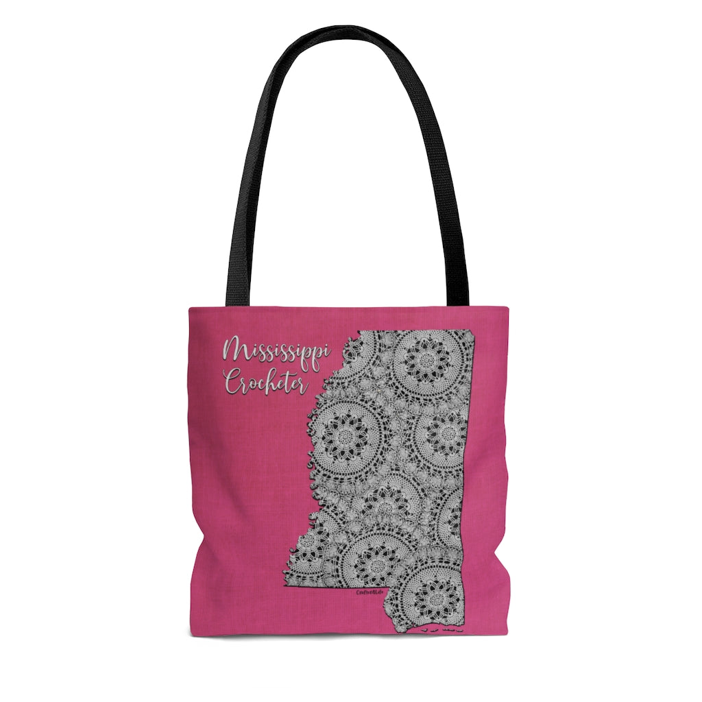 Mississippi Crocheter Cloth Tote Bag