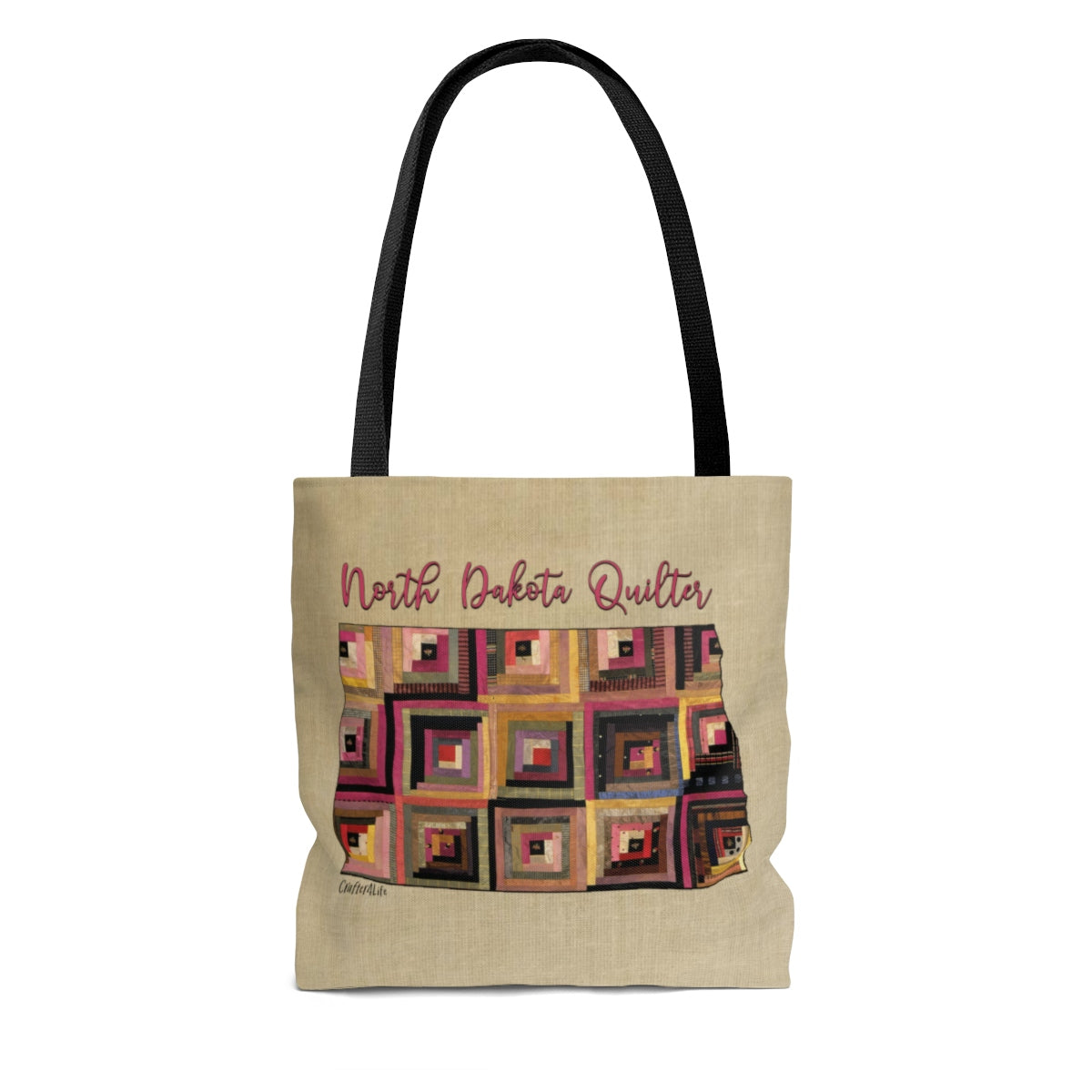 North Dakota Quilter Cloth Tote Bag
