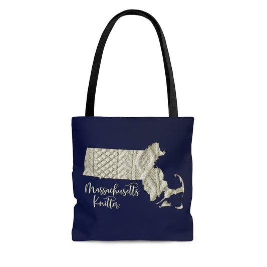 Massachusetts Knitter Cloth Tote Bag