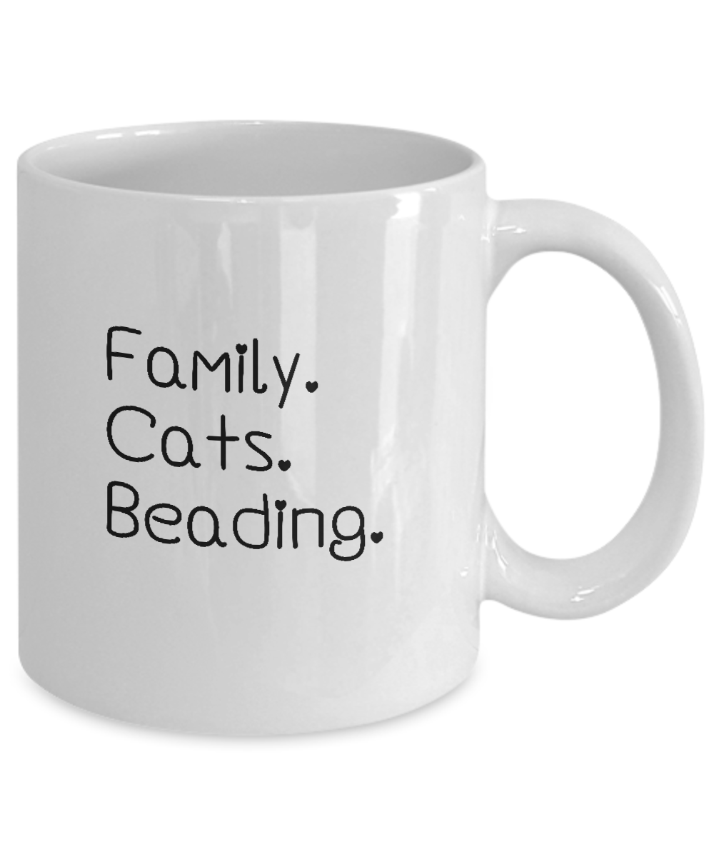 Family-Cats-Beading Ceramic Mug