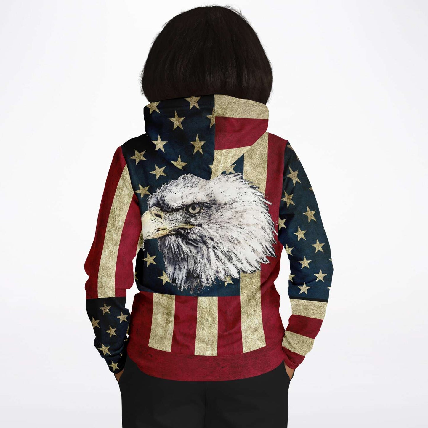 American Flag and Eagle Hoodie