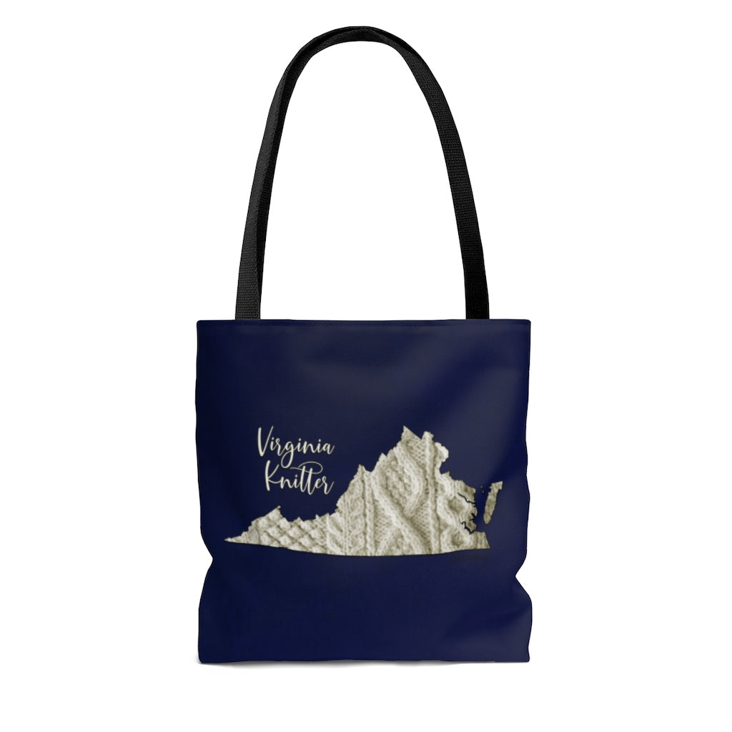 Virginia Knitter Cloth Tote Bag