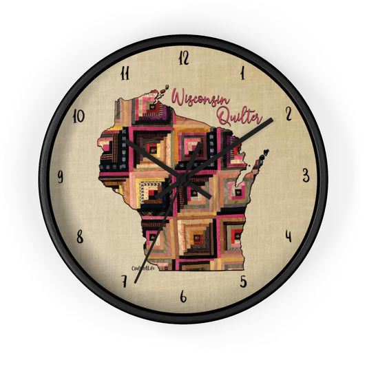 Wisconsin Quilter - Wall clock