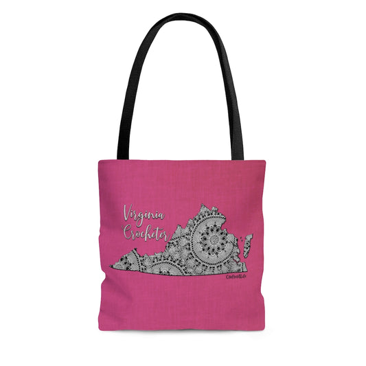 Virginia Crocheter Cloth Tote Bag