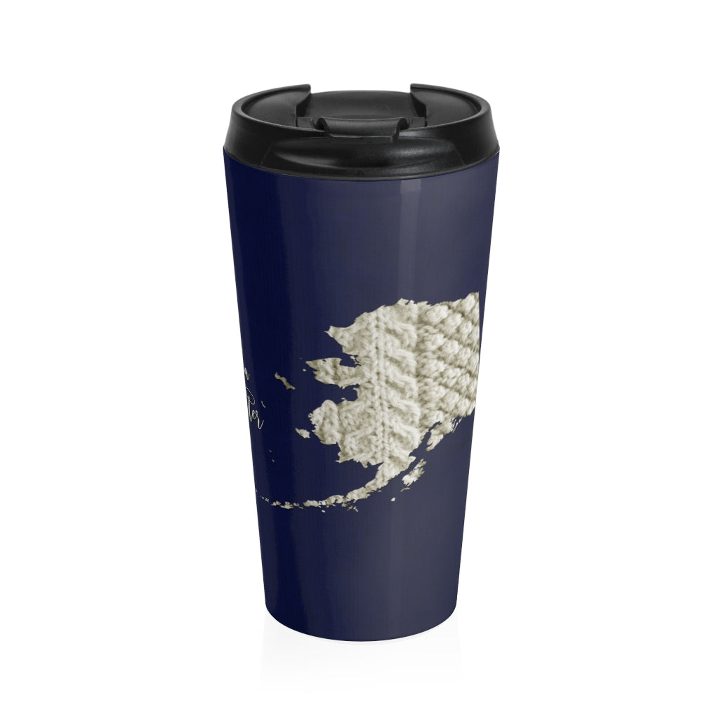 Alaska Knitter Stainless Steel Travel Mug