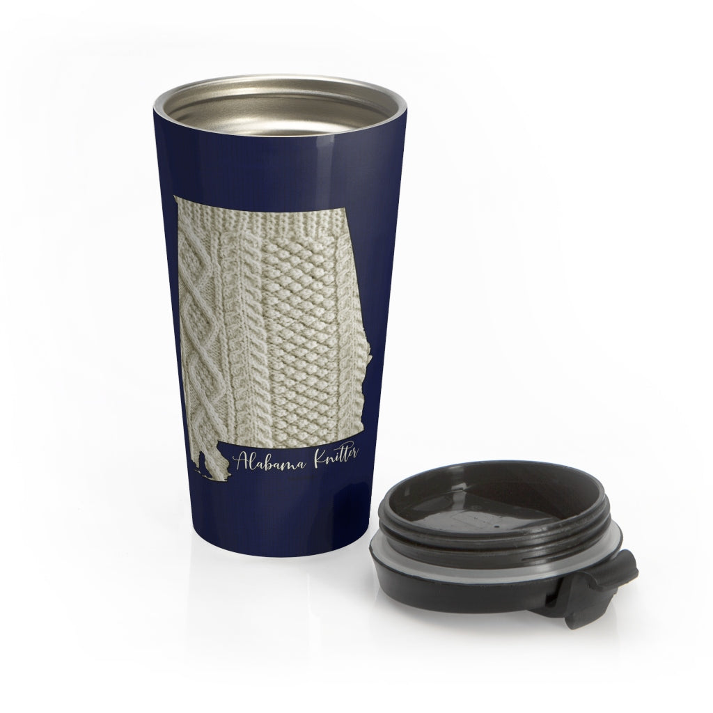 Alabama Knitter Stainless Steel Travel Mug