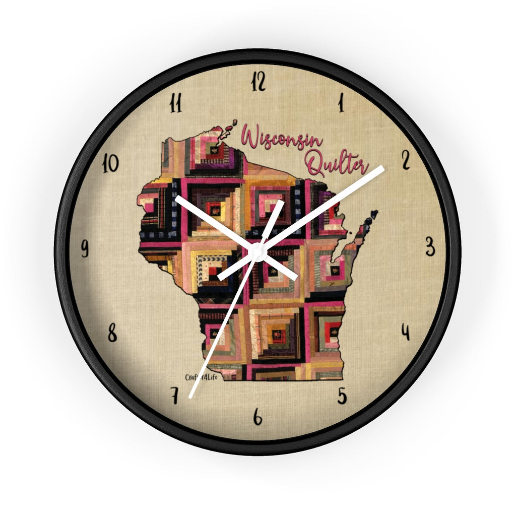 Wisconsin Quilter - Wall clock