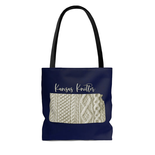 Kansas Knitter Cloth Tote Bag