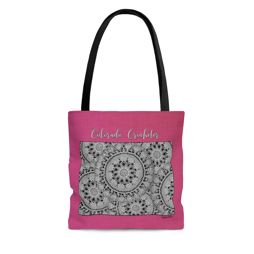 Colorado Crocheter Cloth Tote Bag