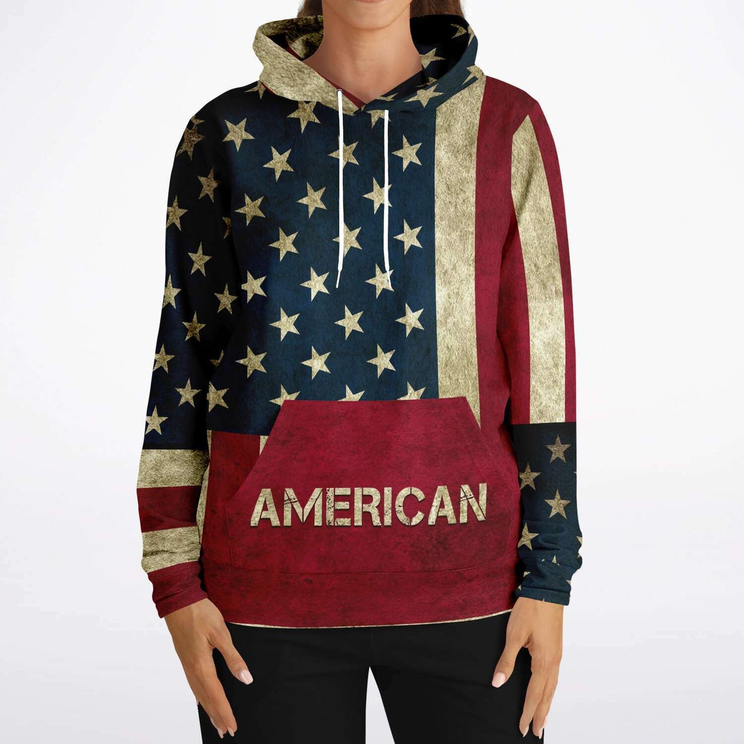 American Flag and Eagle Hoodie