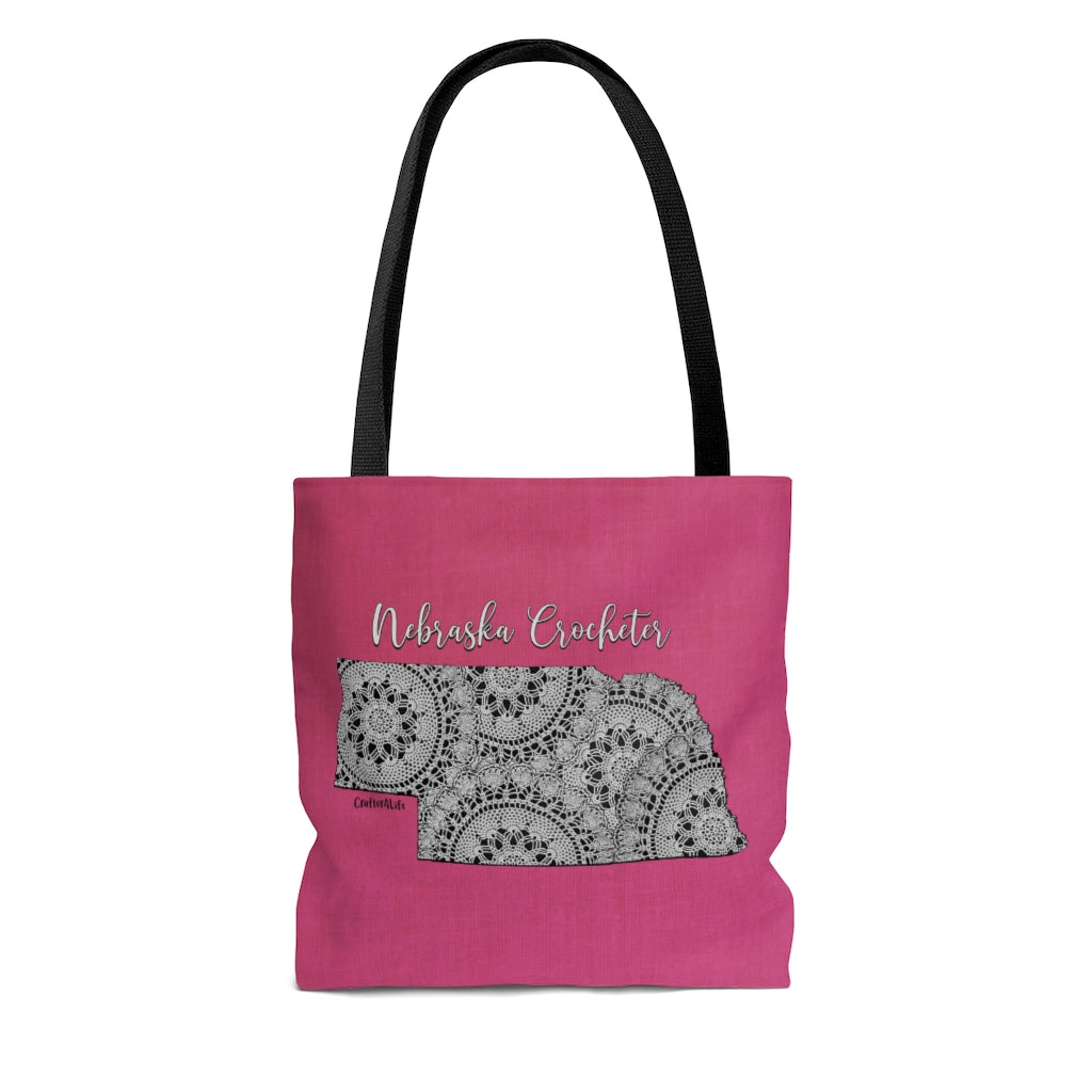 Nebraska Crocheter Cloth Tote Bag